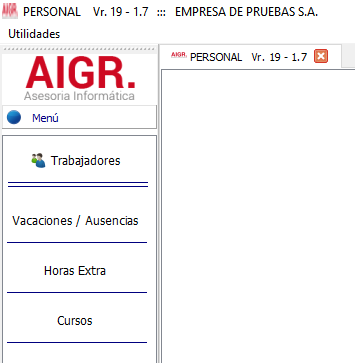 ERP módulo gestión personal